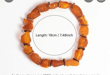 amber elixir mystery: Kəhrəba və digər bəzək əşyaları dəsti - Təbii kəhrəba qolbaqlar: -