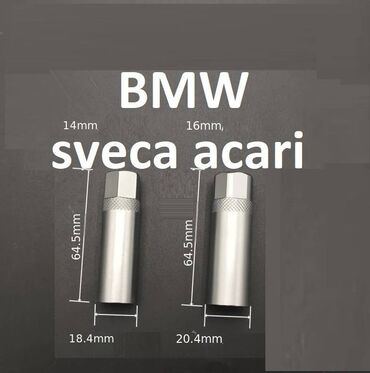 Məhəccərlər: 2 ədəd TƏZƏ CHROME VANADİUM BMW Alişma şami acan başliglar. 14mm və 16