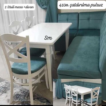 Masa və oturacaq dəstləri: Mətbəx üçün, Açılmayan, Dördbucaq masa, 4 stul -da lalafo.az — 5 Masa və oturacaq dəstləri: Mətbəx üçün, Açılmayan, Dördbucaq masa, 4 stul — 5