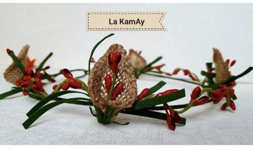 Saç aksesuarları: Abadoklar və çələnglər . Hərbirindən əldə var. Əl işidir və təkdir — 3