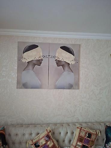 Картины и портреты: Chris Luka. 2 eded sekil her biri 90x60 sm olcude, taxta cerciveli — 2