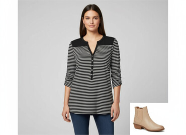 trampki biale h m: H&M, Туніка жіноча, розмір M
