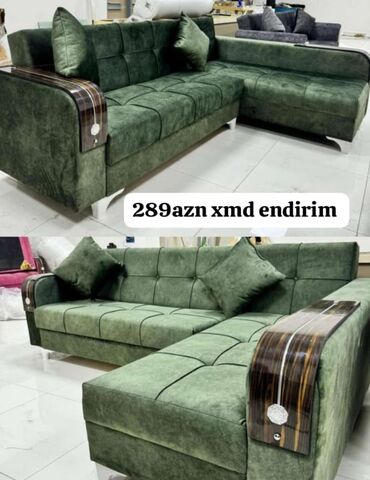 Sifarişlə divanlar: Künc divan, Qonaq otağı üçün, Parça, Bazalı, Açılan — 2