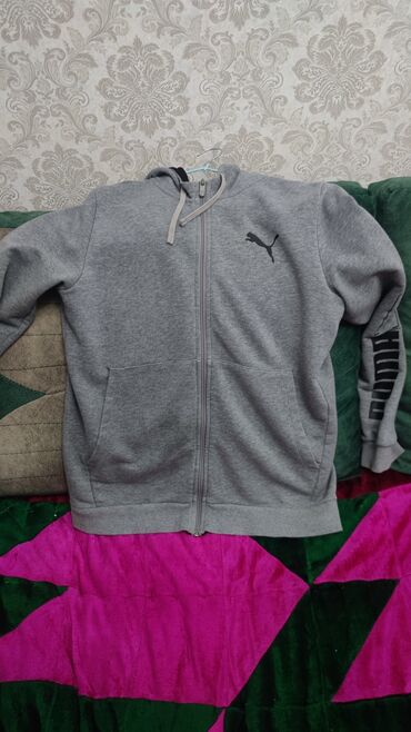 мусулманская одежда: Мужская толстовка, L (EU 40), Puma, Б/у, цвет - Серый, Самовывоз