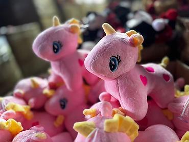 пижамы единорог: Мягкая игрушка «Розовый единорог» - Нежный плюш, приятный на ощупь - — 1