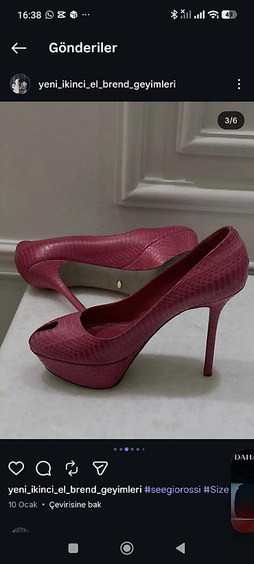 Tuflilər: Sergio Rossi qadın tuflisi - Model: Peep-toe platform stiletto - — 1