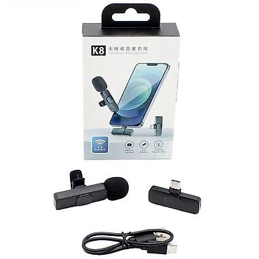 Микрофондор: Беспроводной микрофон K8 (Type-C) Компактный и удобный микрофон для — 9