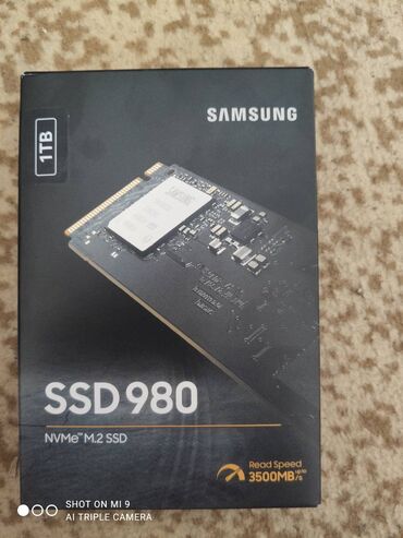 SSD diskləri: Daxili SSD disk Samsung, 1 TB, M.2, Yeni