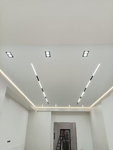 Натяжной потолок: Натяжные потолки с интегрированным освещением, дизайнерские работа — 2