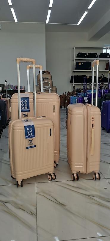 Çamadanlar: Silikon 3lü dəst endirimli çamadanlar Dəst olaraq endirimlə satılır — 8