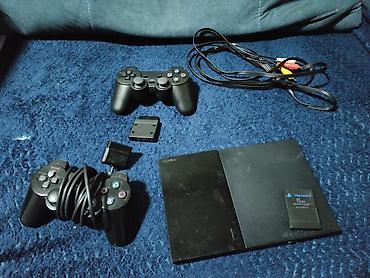 PlayStation 2 Slim (SCPH-9xxxx) — полностью рабочая, дисковод, все