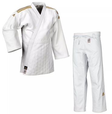 спортивный костюм s: Кимоно для дзюдо Adidas Champion II IJF Slim Fit Premium White с