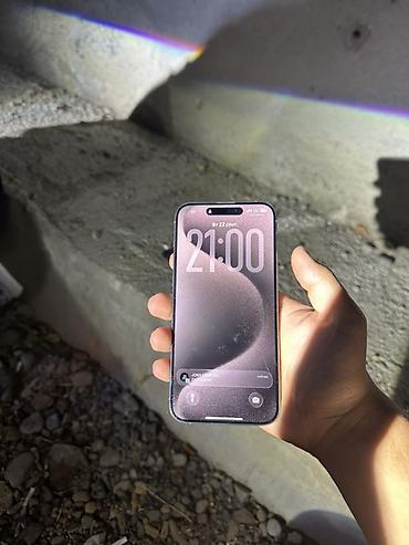 сирены: IPhone 15 Pro Max, Б/у, 256 ГБ, Серебристый, 93 % — 2