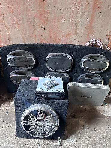 islenmis kalonka: 4 əd xrom 500w 2 ed 600w 7250 maqnıtafon Savbufer +monoblok üstündə — 1