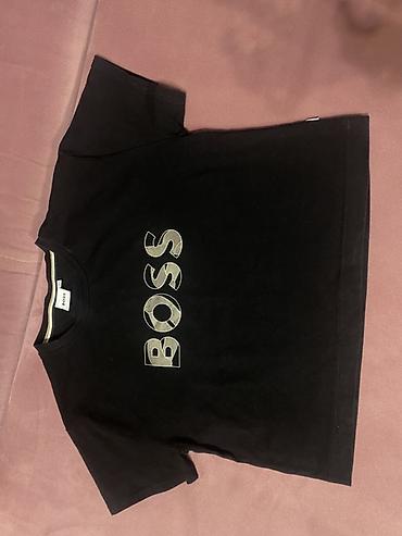 Kişi geyimləri: Futbolka, Boss, S, rəng - Qara — 1