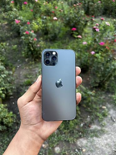 Apple iPhone: IPhone 12 Pro, Б/у, 128 ГБ, Графит, 73 % — 1