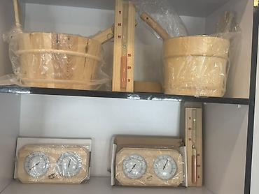 evkalipt: Sauna aksesuarları və ətirləri – tam dəst • Taxta sauna vedrələri və — 1