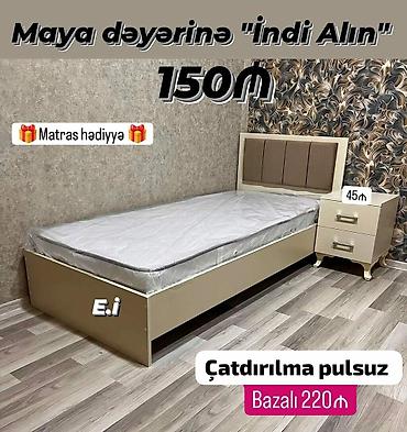 Çarpayılar: Yeni, İkinəfərlik çarpayı, Matras ilə — 4