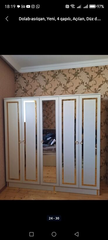 Dolablar: Yeni, Açılan, 4 qapılı Düz dolab, Dolab-asılqan — 20