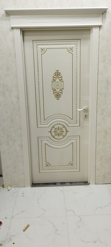 Otaq qapıları: Yeni Otaq qapısı Zamok və çərçivə ilə, Zəmanətli, Pulsuz quraşdırma, Rayonlara çatdırılma, Pulsuz çatdırılma — 16