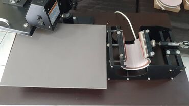 Pres aparatları: Səliqəli istifadə olunub. Fincanlara idman papaqlarına t-shirtlərə — 11