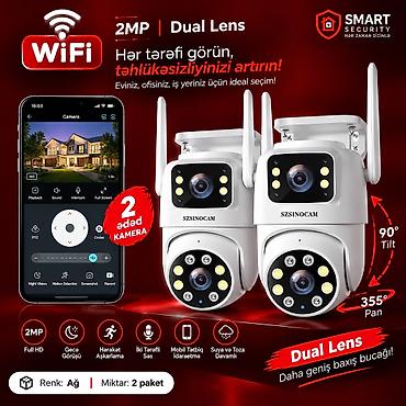 lig tv iptv: Kamera Vİ-Fİ təhlükəsizlik sistemləri 📹 SZSINOCAM 2 Linzalı Wi-Fi — 7