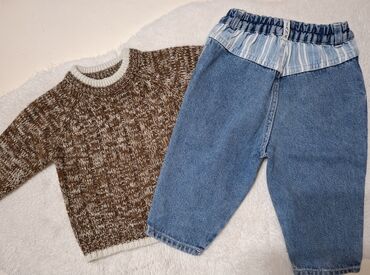 Kompleti: Komplet: Džemper, Farmerke, 74-80 — 2