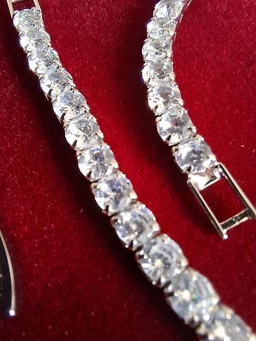 Личные вещи: Zircon (cirkon)daşlı tennis dəsti – boyunbağı və bilərzik -qiymət — 3