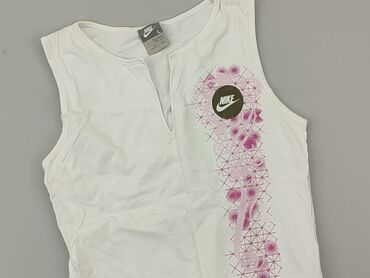 biała prazkowana bluzka: Blouse, Nike, 13 years, 152-158 cm, condition - Good