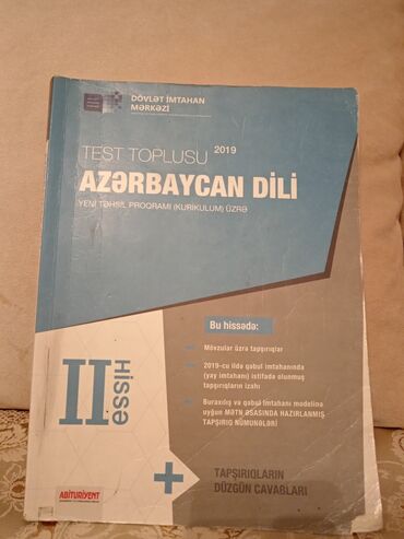 1 dollar qiymeti: Azərbaycan dili DİM 2 Hissə, İngilis dili DİM 2 Hissə kitabı təzədir