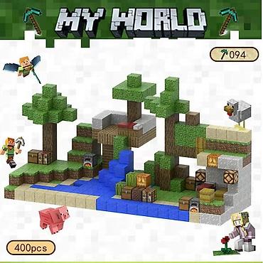 Игрушки: 🧲 Магнитные кубики Minecraft 216 шт + 6 минифигурок- 1850 сом 200 шт — 7