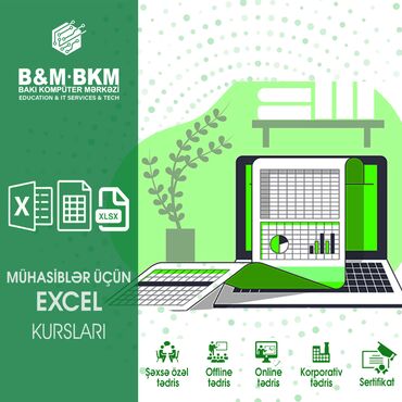 bakı şəki avtobusu: Kompüter kursları | Microsoft Office | Əyani, Onlayn, Fərdi