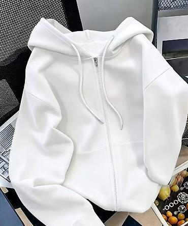 nike tech fleece: Теплое худи на молнии с капюшоном - Модели: черное и белое - Крой — 2