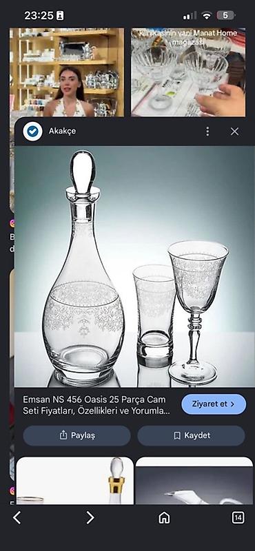 emsan endirim: Emsan – 25 parçalı cam dəst - Material: şəffaf keyfiyyətli şüşə - — 1