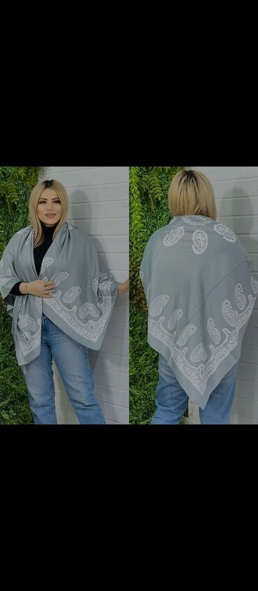 Baş geyimləri: Keyfiyyətli Ipək Kəlağayılar 25azn Razmeri 140/140sm Kenarlari tikisli — 2