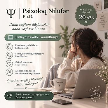 sky one: Psixoloq Nilufər, Ph.D. – Onlayn psixoloji konsultasiya Xidmətlər: - — 1