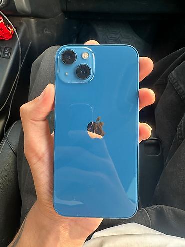 IPhone 13, 128 GB, Mavi, Simsiz şarj, Face ID, Sənədlərlə