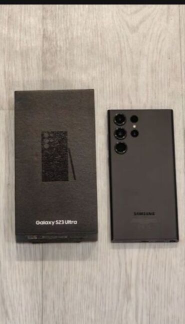 22 ультра: Samsung Galaxy S23 Ultra, Колдонулган, 256 ГБ, түсү - Кара, 2 SIM