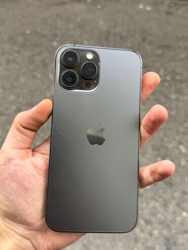 Apple iPhone: IPhone 13 Pro Max, 128 GB, Graphite, Face ID, Sənədlərlə