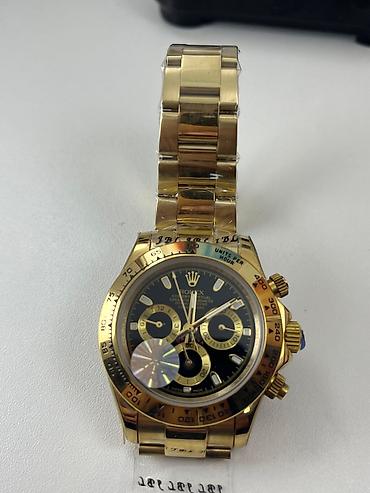 3d saat: Qızılı xronoqraf qol saatı – sport/klassik üslub Rolex, Rolex saat — 3