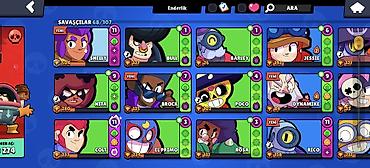 Digər kolleksiyalar: Brawl Stars hesabı – geniş döyüşçü kolleksiyası və inkişaf etmiş — 1