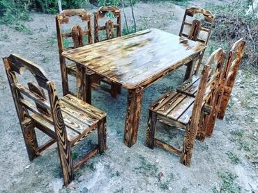 мебель для спальни бу: Новый, Квадратный стол, 4 стула, Нераскладной, Со стульями, Дерево
