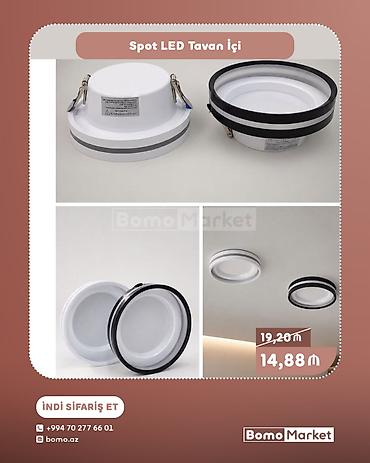 Spot LED tavan içi işıqlandırma - Tavan daxili quraşdırma üçün