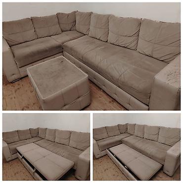 Divanlar: Künc divan, İşlənmiş, Açılan, Bazasız, Çatdırılma yoxdur — 1