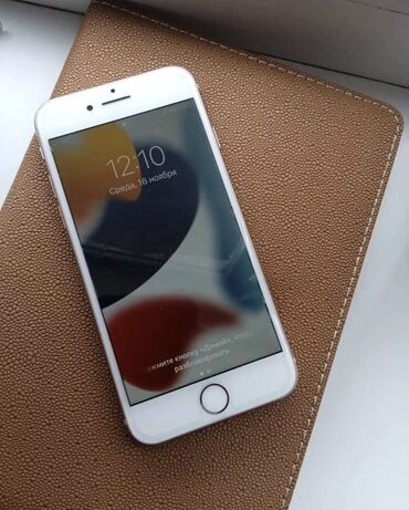 айфон токмок: IPhone 8, Колдонулган, 128 ГБ, Matte Gold, Кабель, 100 %