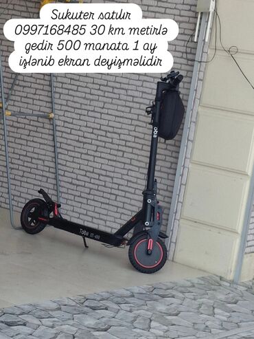 Giroskuterlər: Elektrik skuter – Toba ST-400 - Qatlanan şəhər skuteri, qara rəng -