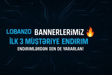 принт на футболках: LoBanzo-dan bannerlərin hazırlanması xidməti. İlk 3 müştəriyə endirim