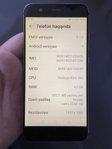 huawei ucun kabrolar: Huawei P10, 32 GB, rəng - Gümüşü, Barmaq izi, İki sim kartlı, Face ID