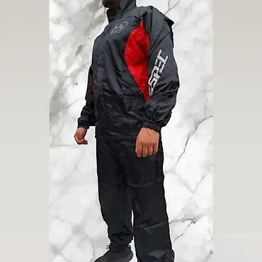 Šuškavci: Muški dvodelni kišni komplet – jakna i pantalone - Materijal: lagani — 1