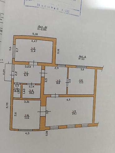 дом оше: Срочно продается полдома в тихом районе Пишпек — 2